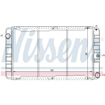 Radiateur, refroidissement du moteur NISSENS 65506