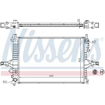 Radiateur, refroidissement du moteur NISSENS OEM 8601430