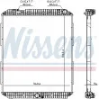 Radiateur, refroidissement du moteur NISSENS [671760]