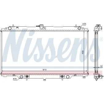 NISSENS 67354A - Radiateur, refroidissement du moteur