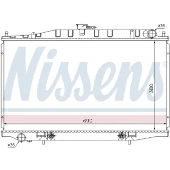 NISSENS 67355 - Radiateur, refroidissement du moteur
