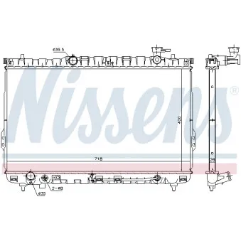 NISSENS 675027 - Radiateur, refroidissement du moteur