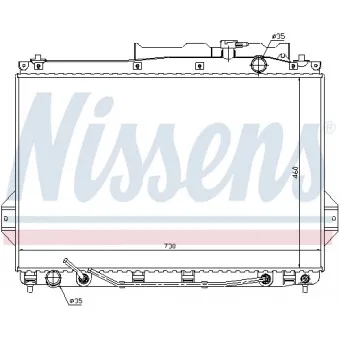 NISSENS 67527 - Radiateur, refroidissement du moteur
