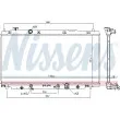 Radiateur, refroidissement du moteur NISSENS [68097]