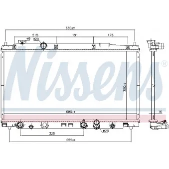 NISSENS 68153 - Radiateur, refroidissement du moteur