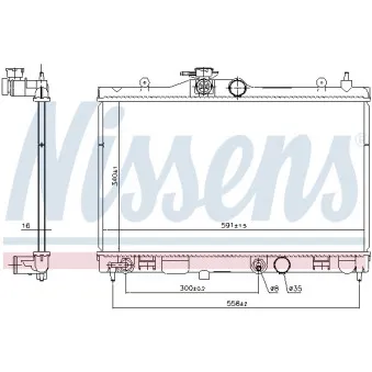 Radiateur, refroidissement du moteur NISSENS OEM 21460EE900