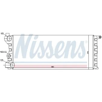 Radiateur, refroidissement du moteur NISSENS 690666