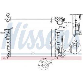 Radiateur, refroidissement du moteur NISSENS OEM 10-0229