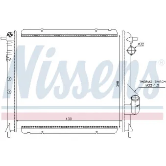 NISSENS 691961 - Radiateur, refroidissement du moteur