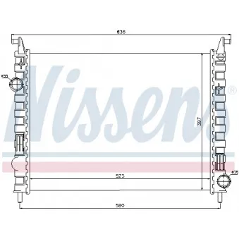 NISSENS 692396 - Radiateur, refroidissement du moteur