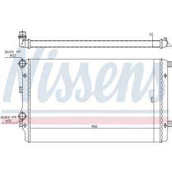 Radiateur, refroidissement du moteur NISSENS OEM BSG 90-520-007