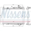 Radiateur, refroidissement du moteur NISSENS [693427]