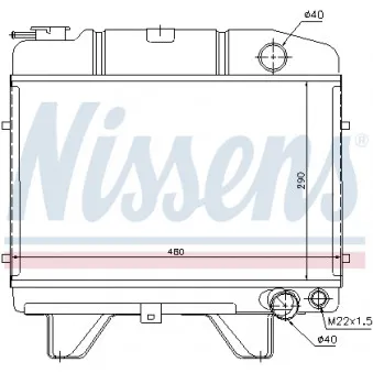 NISSENS 694050 - Radiateur, refroidissement du moteur