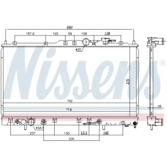 NISSENS 69452 - Radiateur, refroidissement du moteur