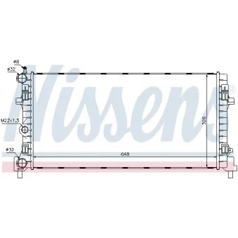 Radiateur, refroidissement du moteur NISSENS OEM BSG 90-520-022