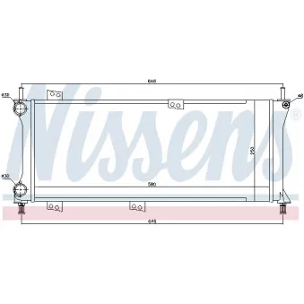 Radiateur, refroidissement du moteur NISSENS OEM 71747705