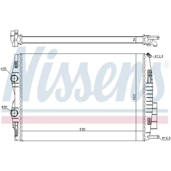 NISSENS 699990 - Radiateur, refroidissement du moteur