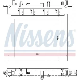 Système de chauffage NISSENS 72033 pour MERCEDES-BENZ CLASSE E E 200 Kompressor - 163cv
