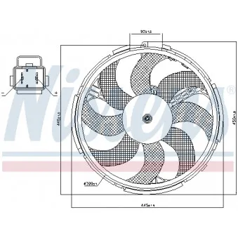 NISSENS 85037 - Ventilateur, refroidissement du moteur