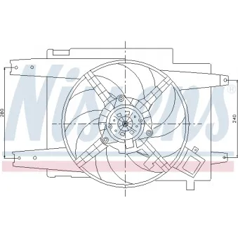 NISSENS 85064 - Ventilateur, refroidissement du moteur