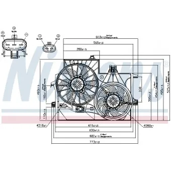NISSENS 85201 - Ventilateur, refroidissement du moteur