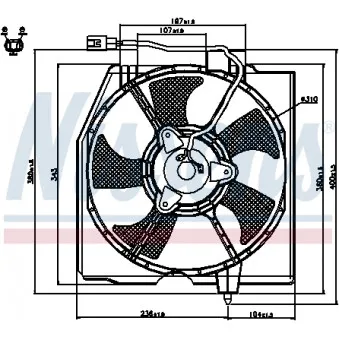 NISSENS 85224 - Ventilateur, refroidissement du moteur