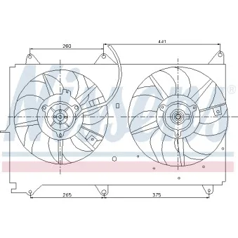 Ventilateur, refroidissement du moteur AVA QUALITY COOLING TO7800