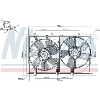 NISSENS 85276 - Ventilateur, refroidissement du moteur
