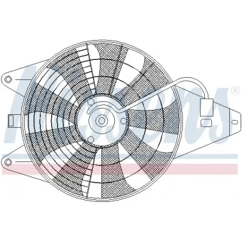 NISSENS 85375 - Ventilateur, condenseur de climatisation