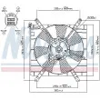 Ventilateur, refroidissement du moteur NISSENS [85414]