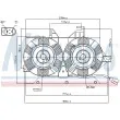 Ventilateur, refroidissement du moteur NISSENS [85425]