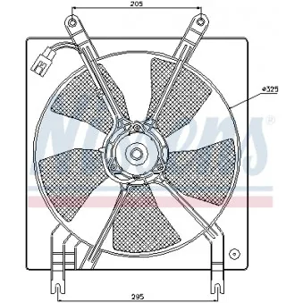 NISSENS 85447 - Ventilateur, refroidissement du moteur