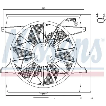 NISSENS 85452 - Ventilateur, refroidissement du moteur