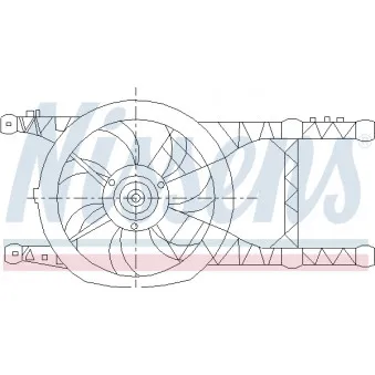 NISSENS 85485 - Ventilateur, refroidissement du moteur