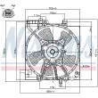 Ventilateur, refroidissement du moteur NISSENS [85490]