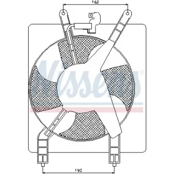 Ventilateur, condenseur de climatisation NISSENS OEM 38616PMMA01