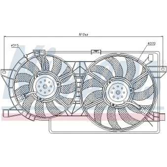 NISSENS 85521 - Ventilateur, refroidissement du moteur