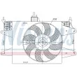 Ventilateur, refroidissement du moteur NISSENS [85571]