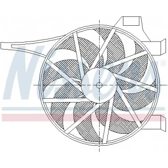 Ventilateur, refroidissement du moteur NISSENS OEM 1341196