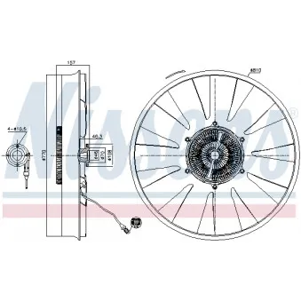 Embrayage, ventilateur de radiateur NISSENS 86216