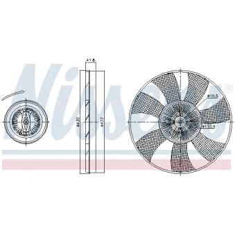 Embrayage, ventilateur de radiateur NISSENS OEM VF9608