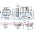NISSENS 890017 - Compresseur, climatisation