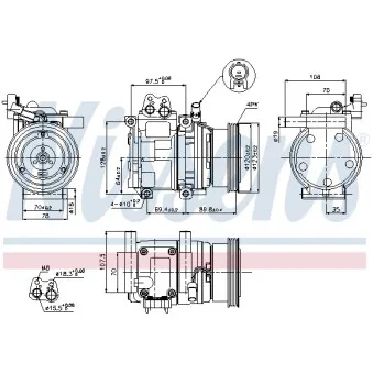 NISSENS 89290 - Compresseur, climatisation