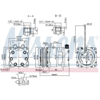 Compresseur, climatisation NISSENS OEM 5072
