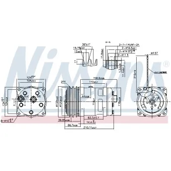 NISSENS 89646 - Compresseur, climatisation