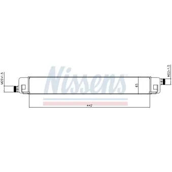 Radiateur d'huile NISSENS 90578