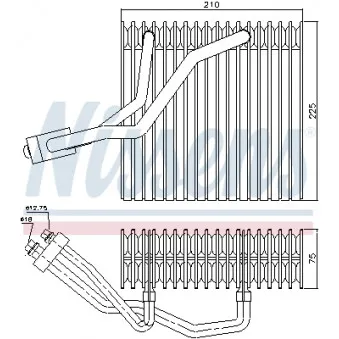 Evaporateur climatisation NISSENS OEM V10-65-0019