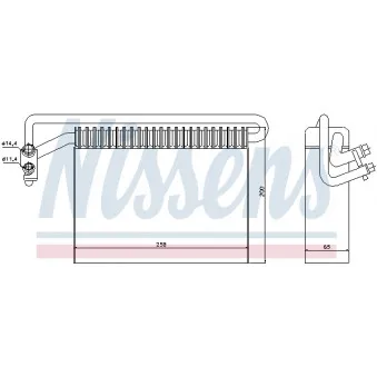 NISSENS 92177 - Evaporateur climatisation