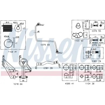 NISSENS 9300911 - Kit de montage, turbo