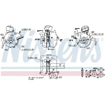 Turbocompresseur, suralimentation NISSENS OEM 769708-5004S